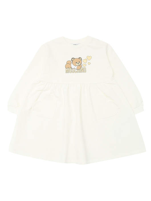 Moschino Платье из хлопка с принтом