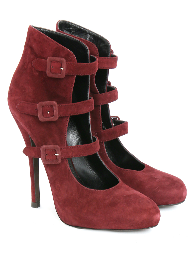 Ermanno Scervino Туфли из замши на высоком ремешке