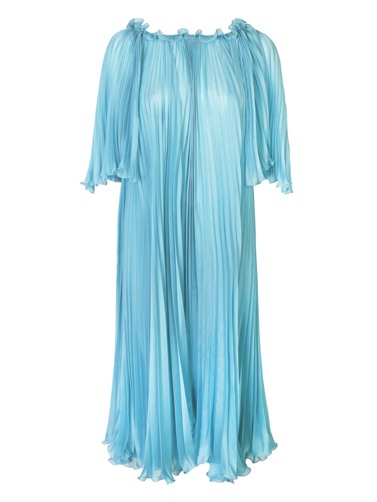 Alberta Ferretti Платье из шелка плиссированное