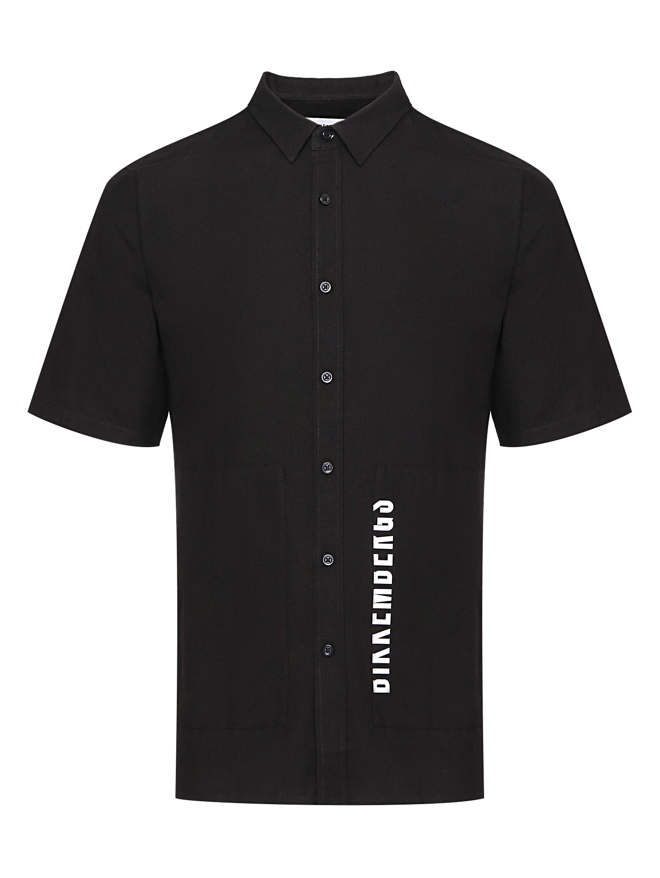 Bikkembergs Рубашка из хлопка и льна