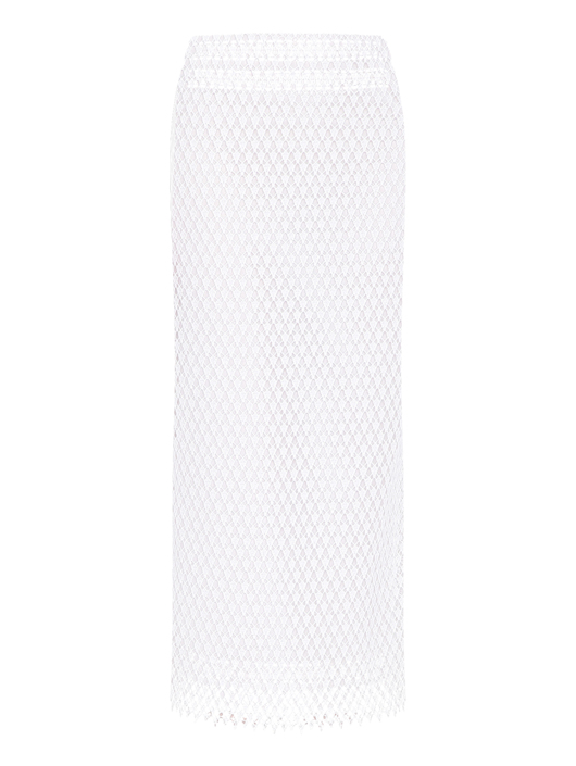 Ermanno Scervino Юбка ажурной вязки с разрезом