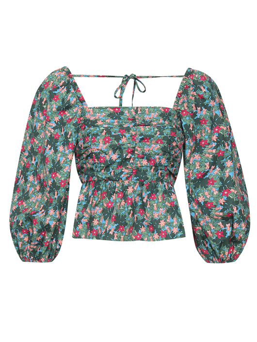Weekend Max Mara Блуза из хлопка с цветочным узором