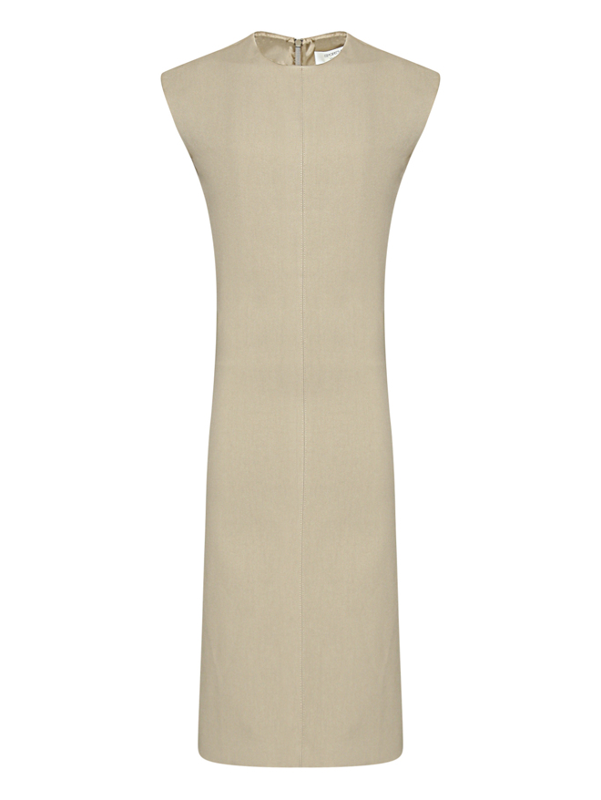 Sportmax Минималистичное платье из смешанного хлопка