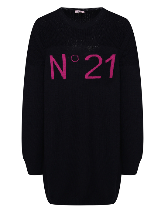 N21 Трикотажное платье с логотипом
