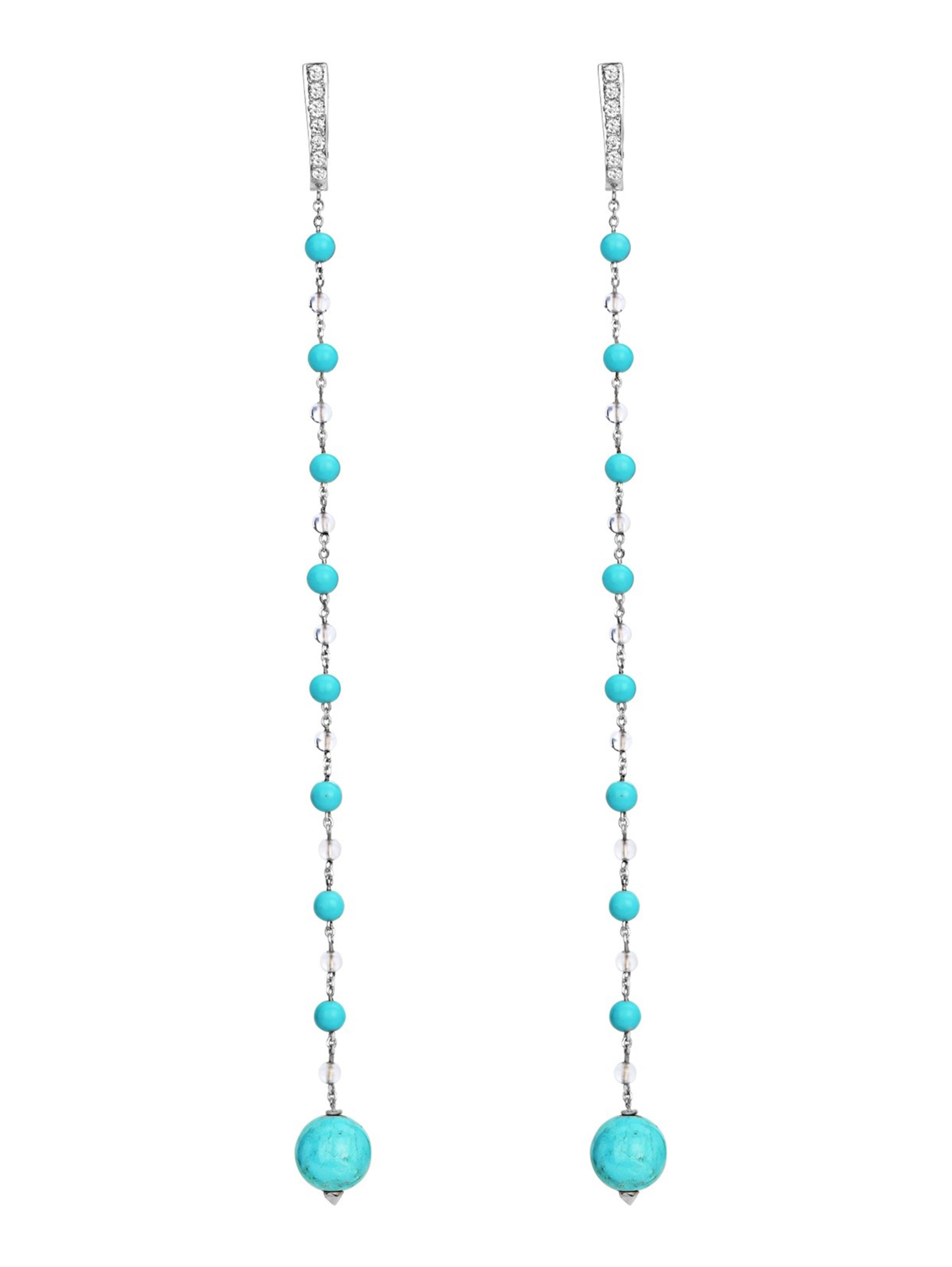 Серьги из белого золота