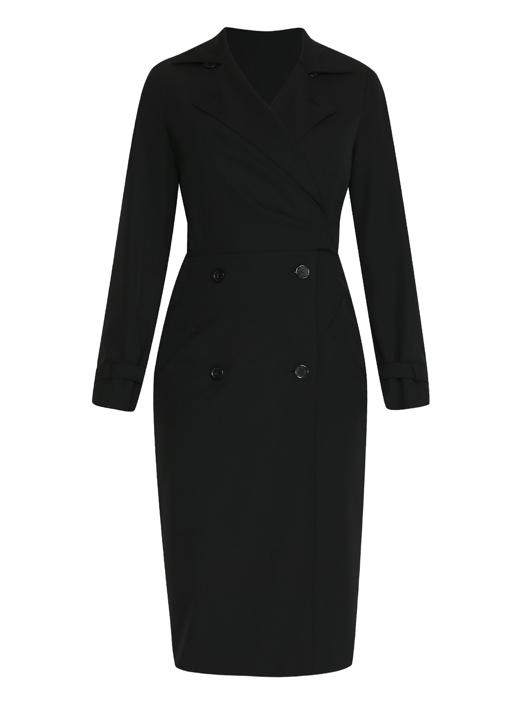 Max Mara Платье из шерсти двубортное