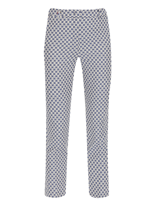 Weekend Max Mara Брюки из смешанного хлопка с узором