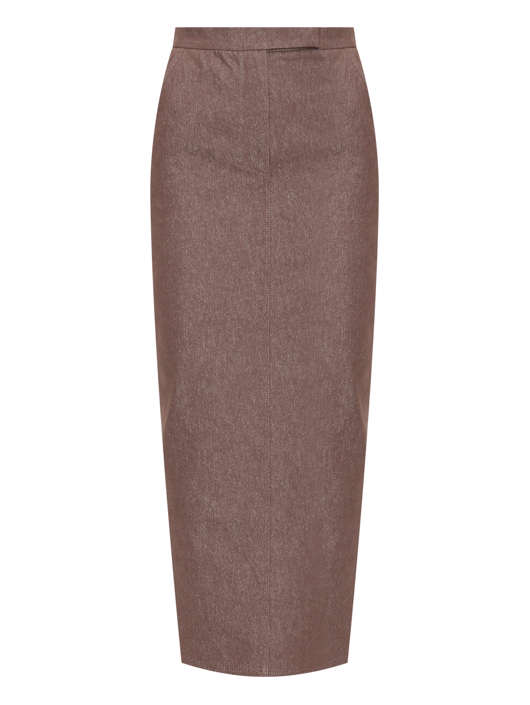 Max Mara Юбка-макси из плотного хлопка