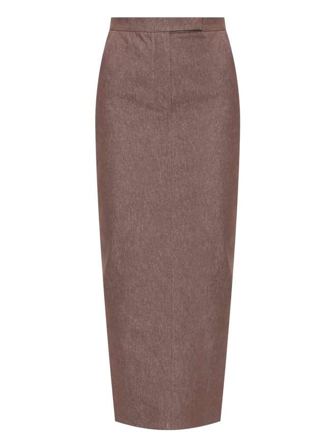 Max Mara Юбка-макси из плотного хлопка