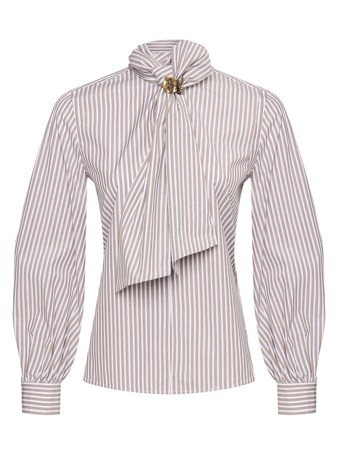 Max Mara Блуза из хлопка в полоску