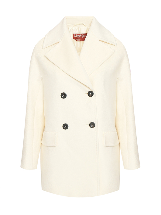 Max Mara Пальто двубортное из шерсти
