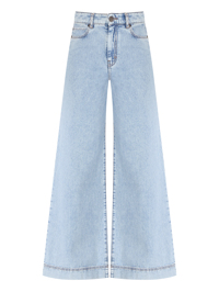 Weekend Max Mara Широкие джинсы из светлого денима