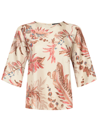 Weekend Max Mara Блуза из шелка с узором