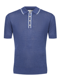 Piacenza Cashmere 1733 Джемпер из шелка и льна с воротом поло