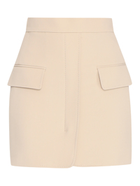 Max Mara Мини-юбка из шерсти с накладными карманами