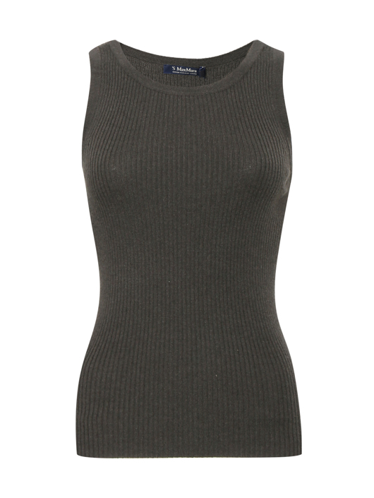 Max Mara Топ из шерсти в рубчик