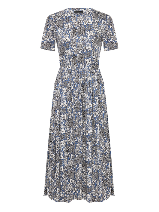 Weekend Max Mara Платье-миди с узором из хлопка