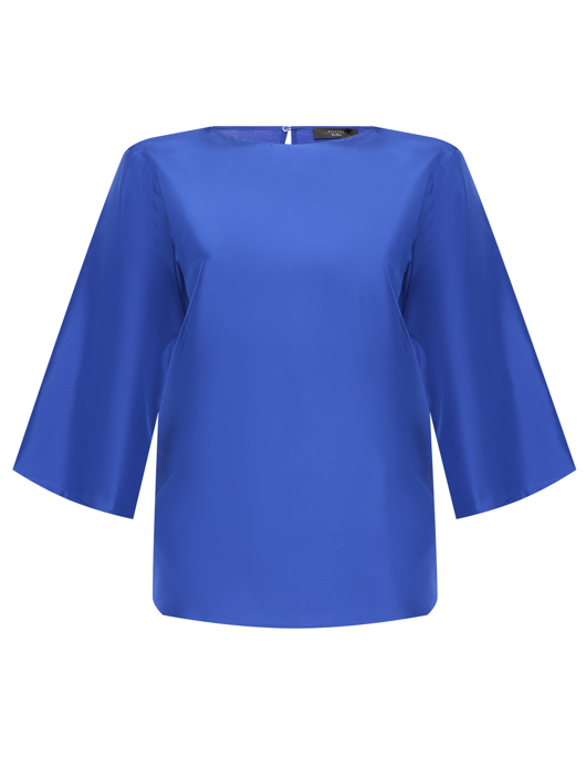 Weekend Max Mara Комбинированная блуза из шелка свободного кроя