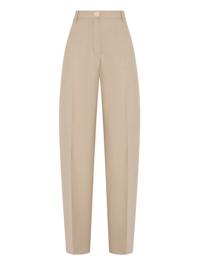 Sportmax Брюки из шерсти со стрелками