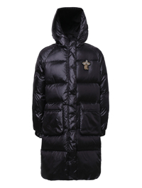 Ermanno Scervino Junior Стеганый пуховик с капюшоном