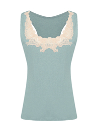 La Perla Майка из трикотажа с кружевом