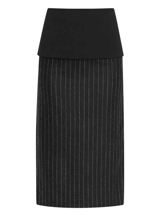 Sportmax Юбка из шерсти с узором полоска