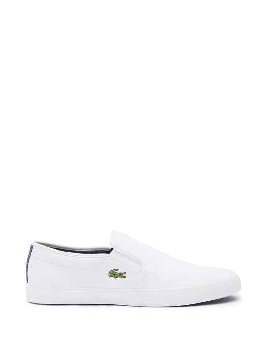 Lacoste Однотонные слипоны из текстиля