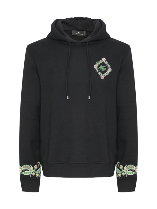 Etro Толстовка из хлопка с капюшоном