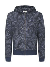 Etro Толстовка из хлопка на молнии с узором