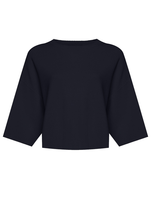 Weekend Max Mara Укороченный джемпер из смесовой вискозы