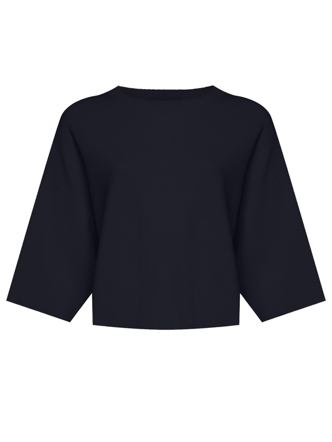 Weekend Max Mara Укороченный джемпер из смесовой вискозы
