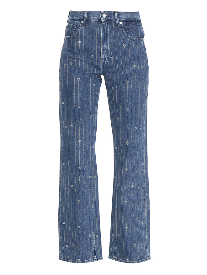 7 For All Mankind Джинсы в тонкую полоску