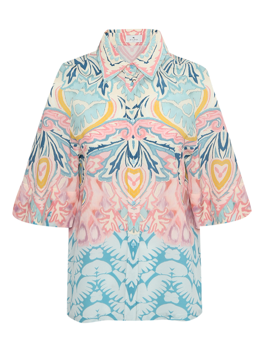 Etro Блуза из шелка с узором