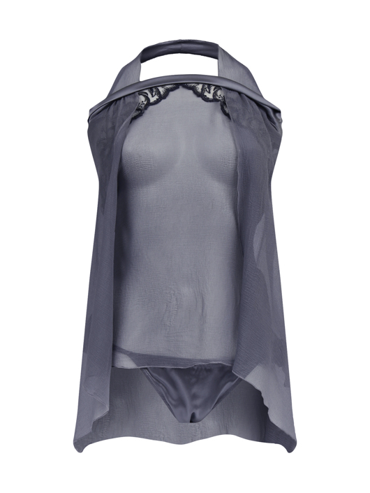 La Perla Комбинация из шелка с цветочным узором