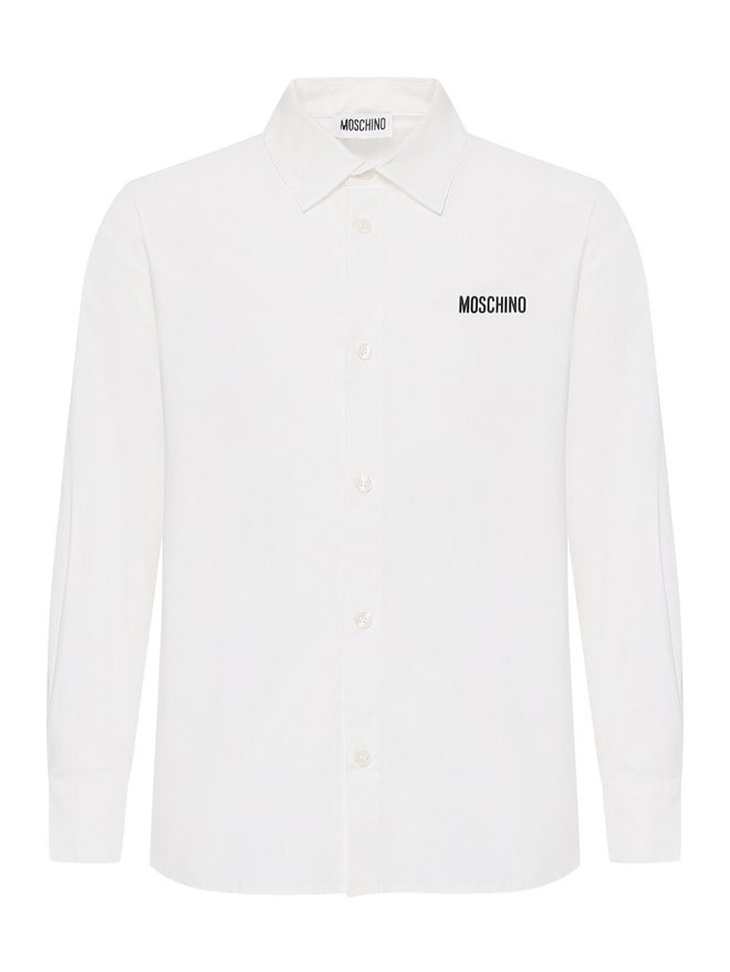 Moschino Блуза из хлопка с логотипом