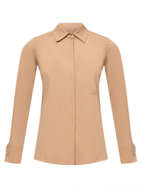 Max Mara Хлопковая однотонная рубашка