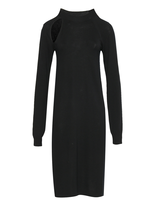 Sportmax Трикотажное платье из шерсти и шелка