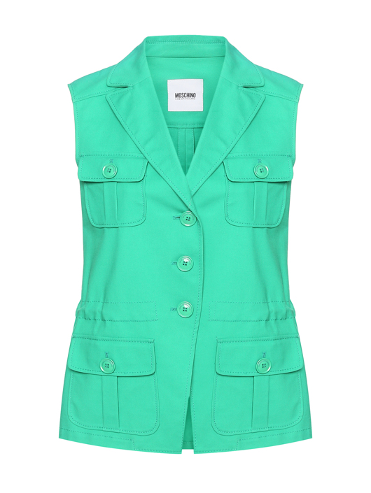 Moschino Cheap&Chic Жилет из хлопка с поясом