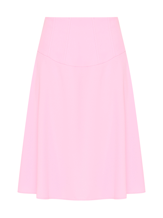 Moschino Однотонная юбка-трапеция