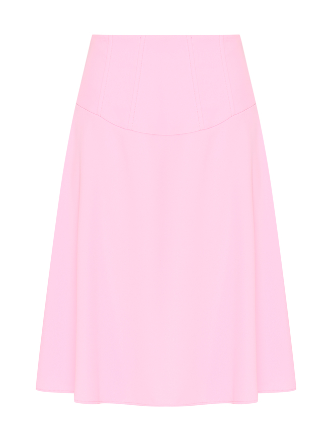 Moschino Однотонная юбка-трапеция