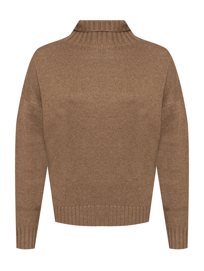 Max Mara Однотонный свитер из шерсти