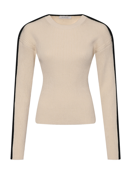 Sportmax Джемпер из хлопка в рубчик