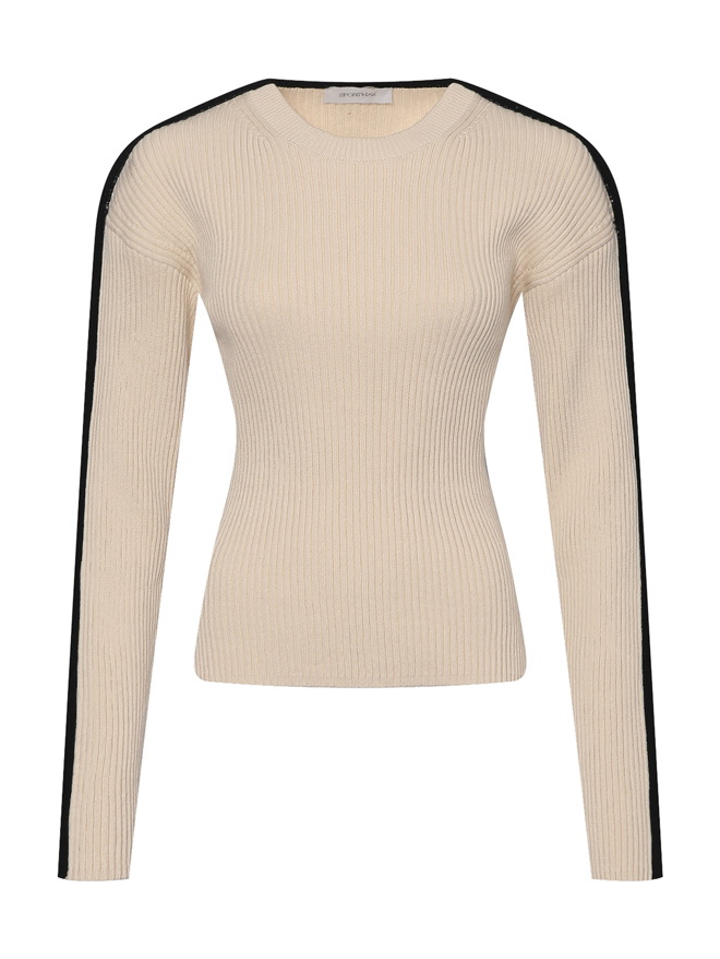 Sportmax Джемпер из хлопка в рубчик