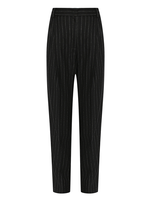 Sportmax Брюки из шерсти с узором полоска