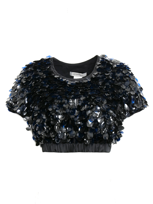 Sportmax Укороченный топ с контрастной отделкой