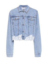 Ermanno Scervino Junior Куртка из хлопка с кружевом