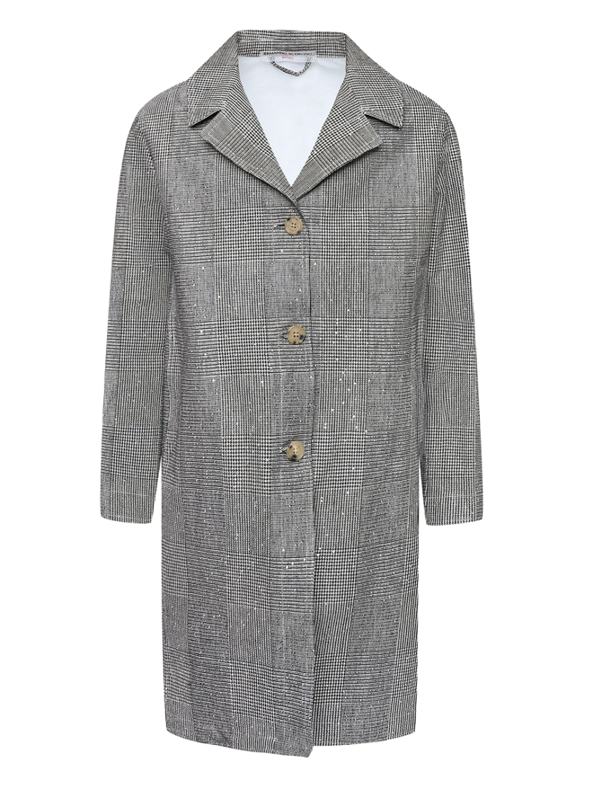 Ermanno Scervino Junior Однобортный плащ с паейтками