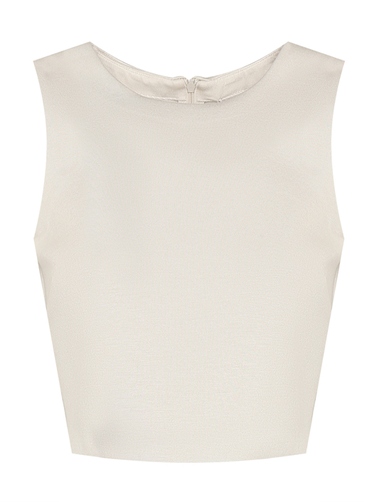 Max Mara Топ укороченный однотонный из вискозы