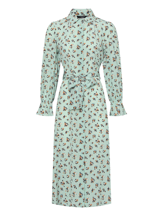 Weekend Max Mara Платье из шелка с поясом