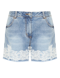 Ermanno Scervino Junior Шорты из хлопка с укружевом